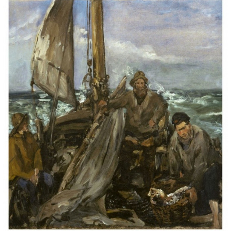 Ταπετσαρία με Ζωγραφική Ψαράδες